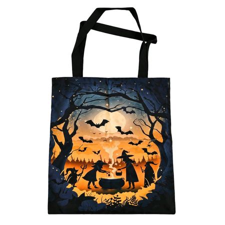Neu! Tragetasche Spooky Halloween Hexe Fledermaus