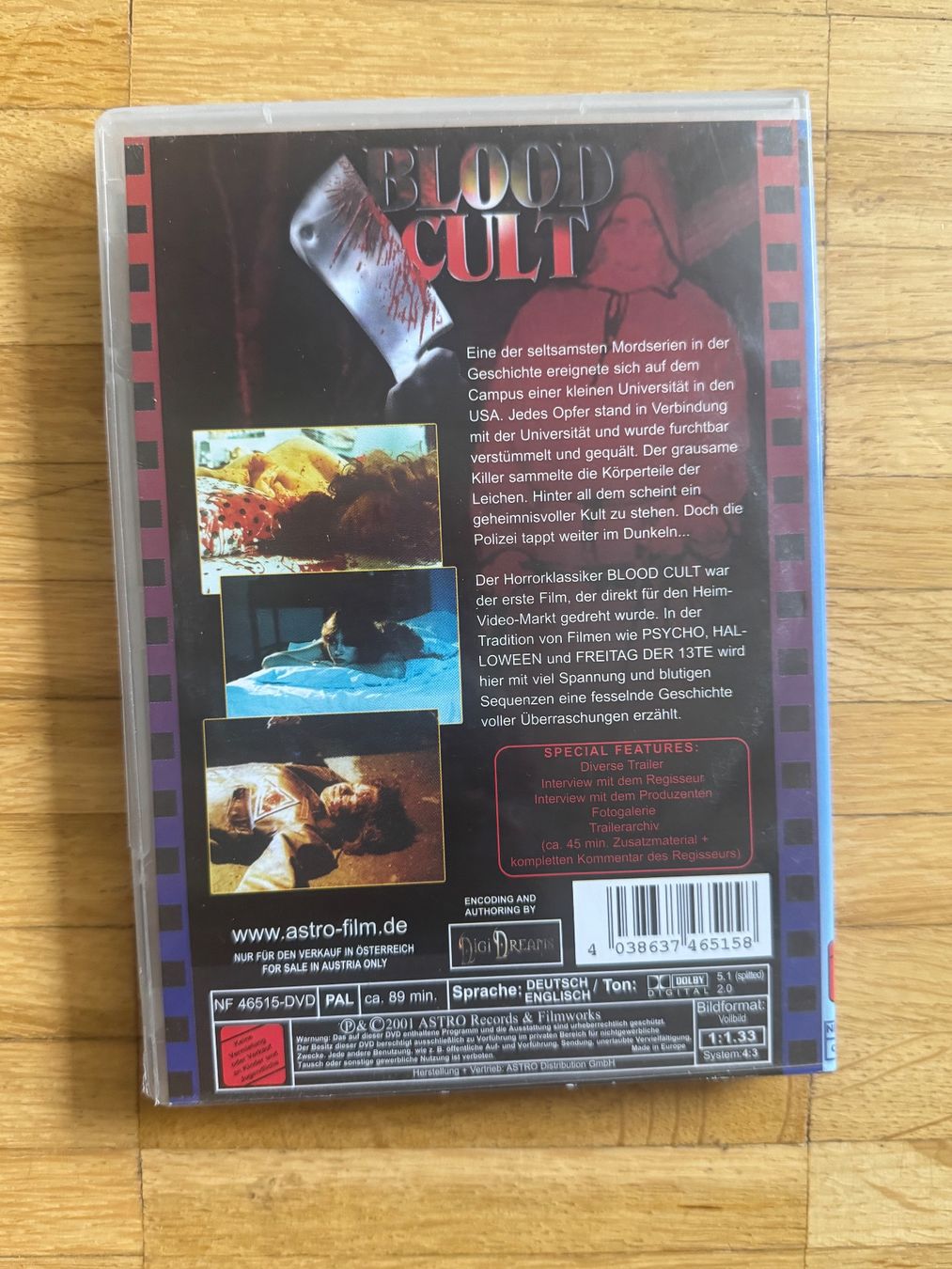 Tutti i DVDs: BLOOD CULT   (DVD) – Usato da Basel venduto da san_2qlq 1