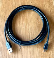 USB 2.0 Kabel Typ A Male zu Mini USB Ma / 3 Meter schwarz