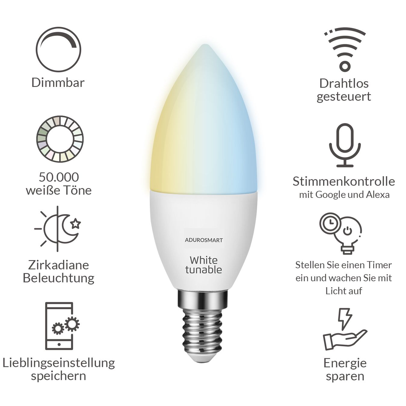 Philips Lampade: Kerzenform Leuchte E14 50'000 Weisstöne – Nuovo e nell'imballaggio originale da Dietlikon venduto da Salesmax 3