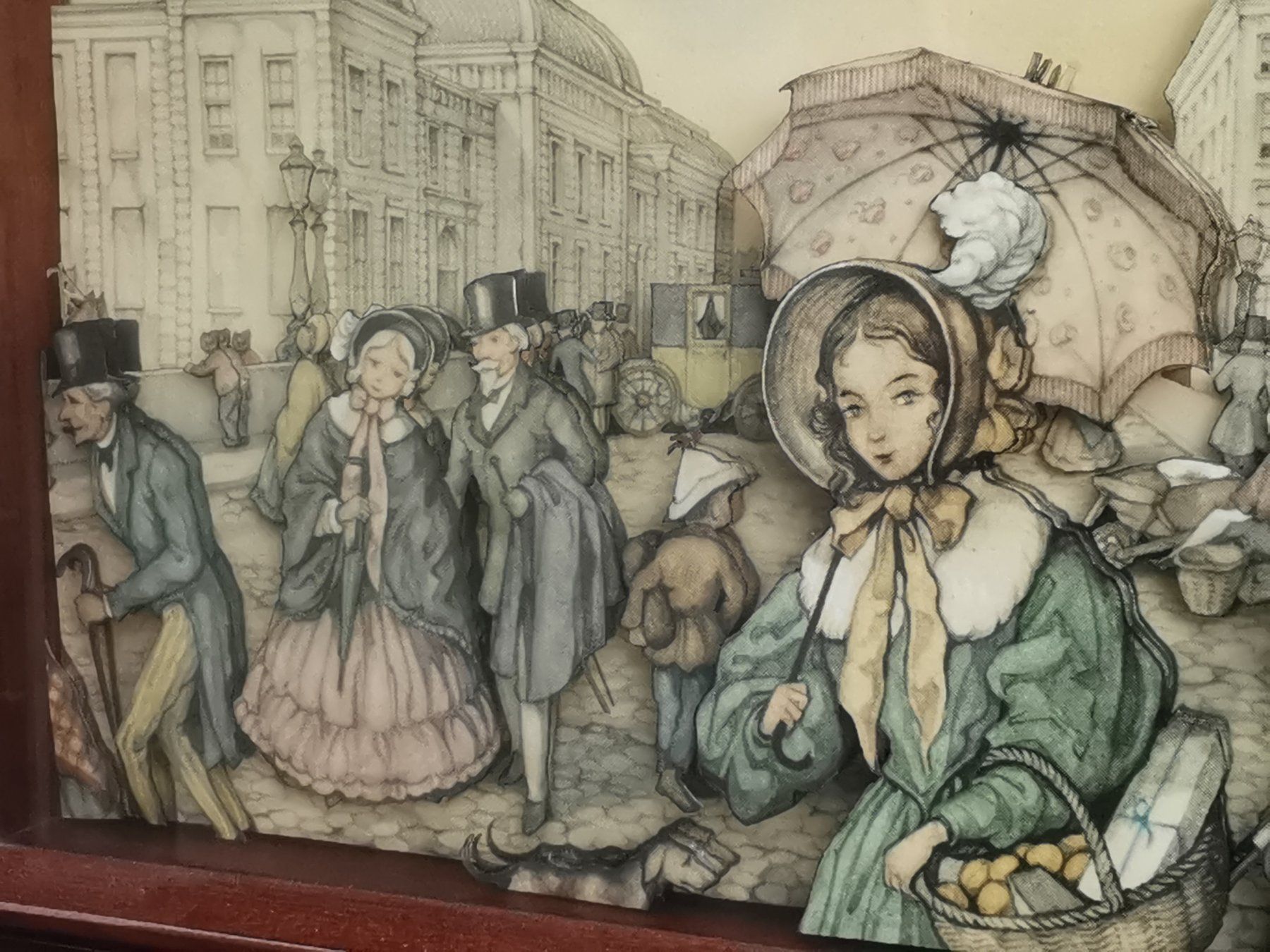 Tutte le decorazioni: 3D-Bild "Amelia" - Marktszene von Anton Franciscus Pieck – Usato da Dübendorf venduto da aschiduebendorf 7