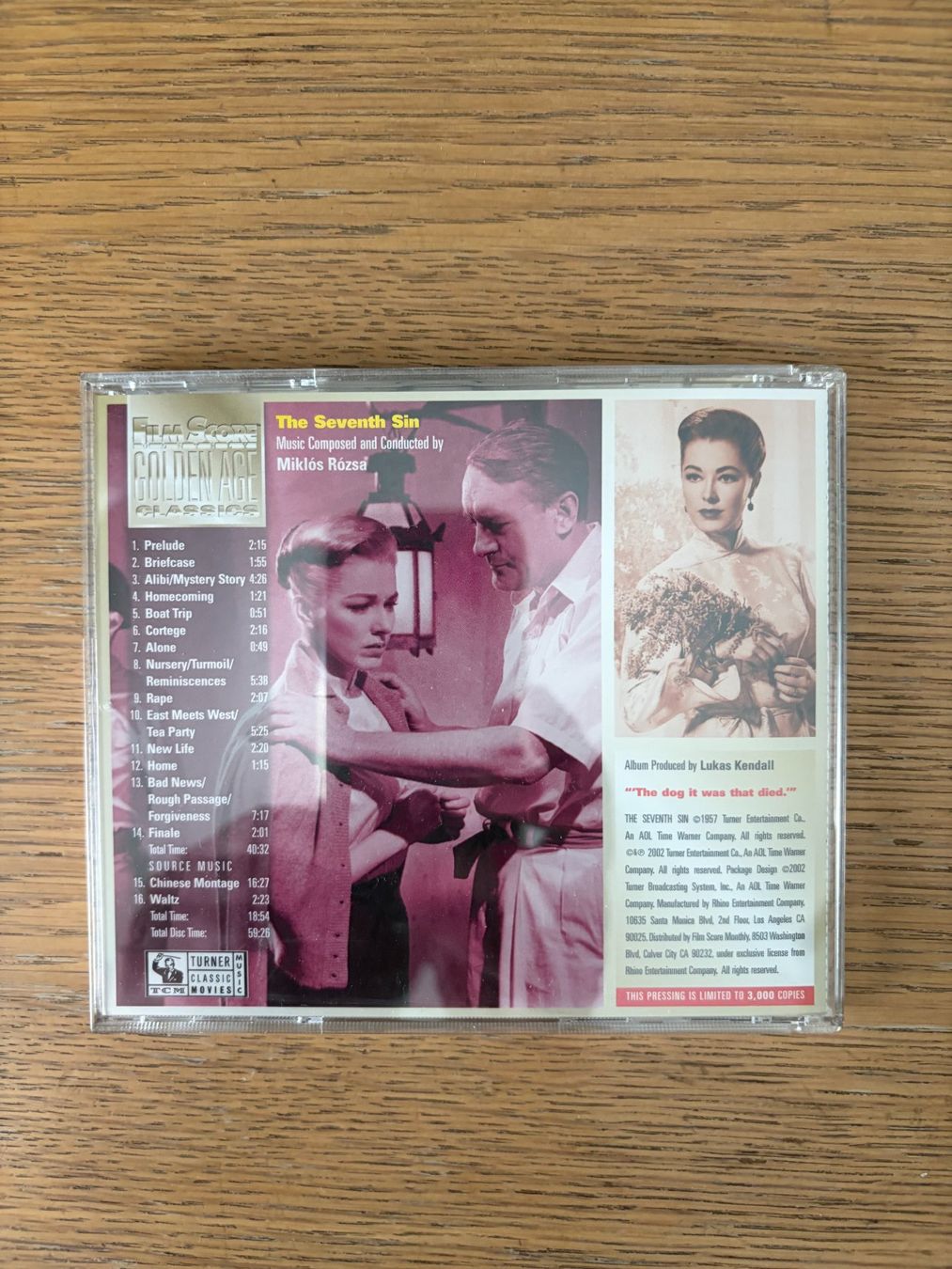 CD: CD THE SEVENTH SIN PAR MIKLOS ROZSA – Usato da Geneve venduto da tigre69 1