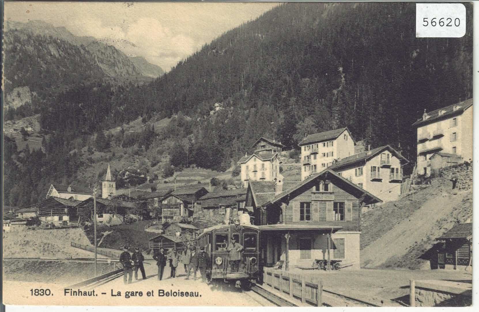 Cartoline postali: Finhaut - La Gare - animee – Usato da Ettingen venduto da Kartenplanet
