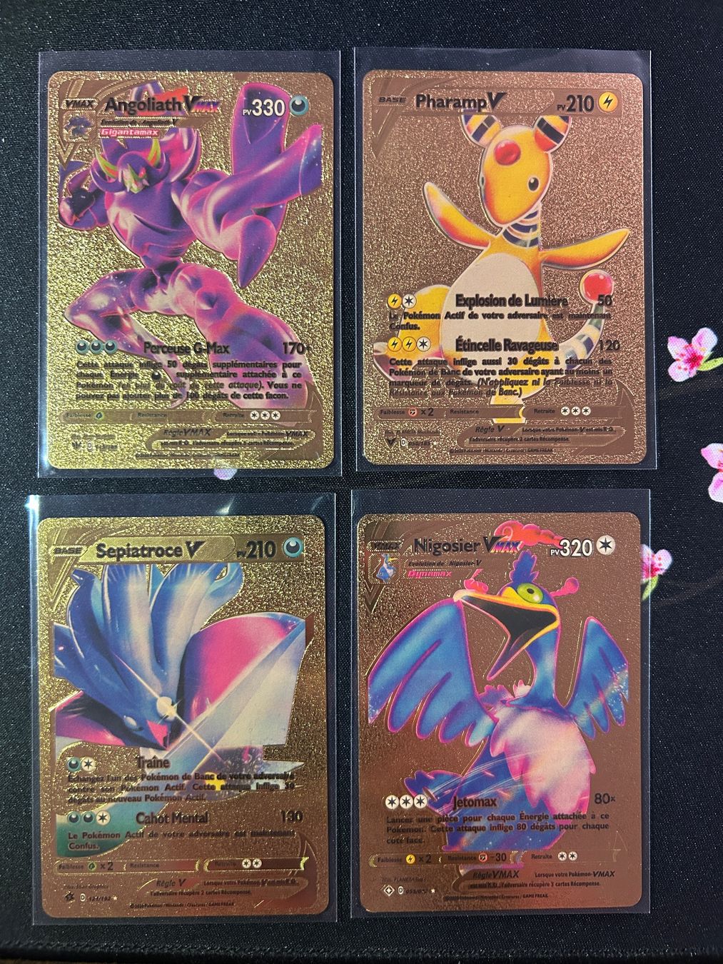 Pokémon Sammelbilder & Trading cards: Pokemon V GOLD 4x FR – Gebraucht aus Montet (Broye) von Noham_Shop