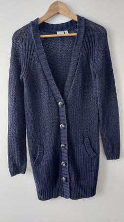 ESPRIT Strickjacke/Cardigan - Gr. S/M - dunkelblau