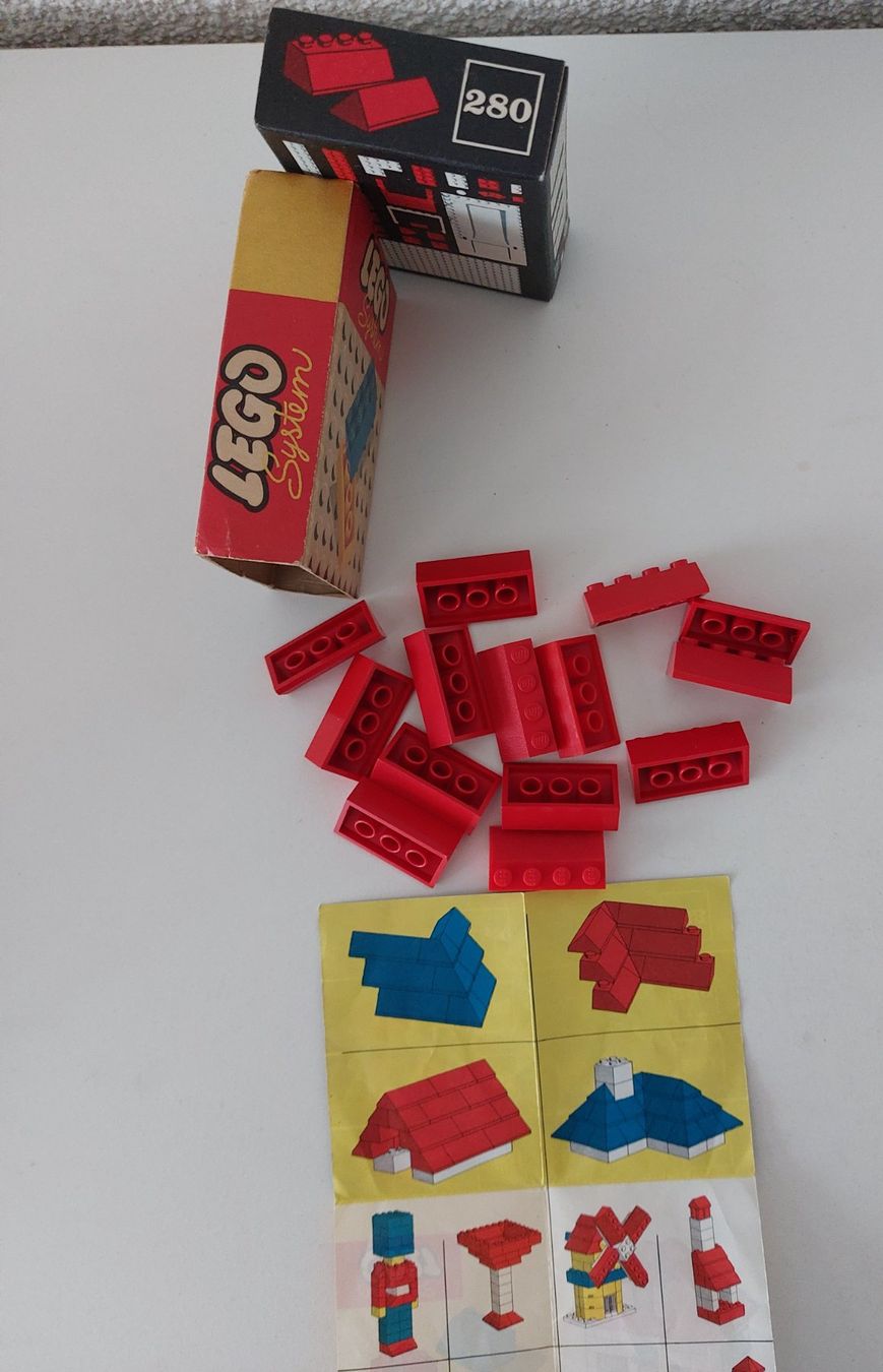 Lego Kit di costruzioni: LEGO System 280 rote Dachsteine Vintage – Usato da Schenkon venduto da TG10 2