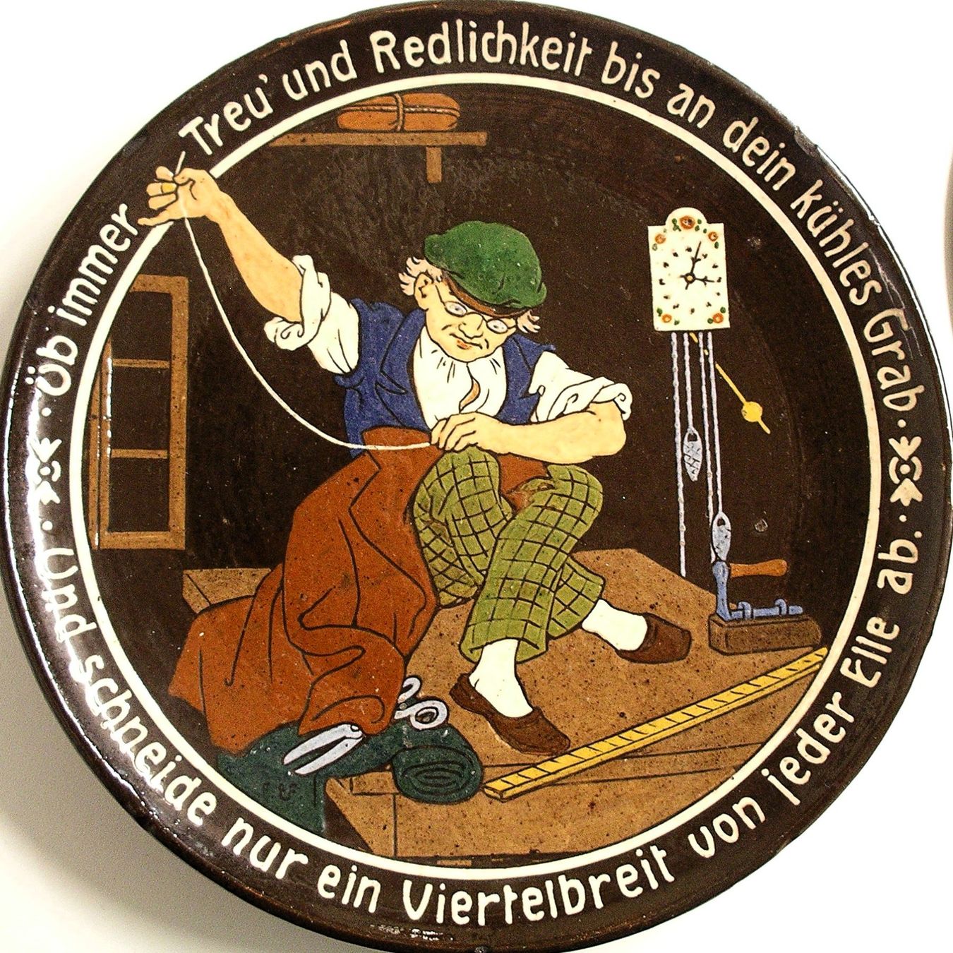 Assiettes: Heimberger KeramikSPruchTeller SCHNEIDER – D'occasion à Oberhofen am Thunersee par luuping99
