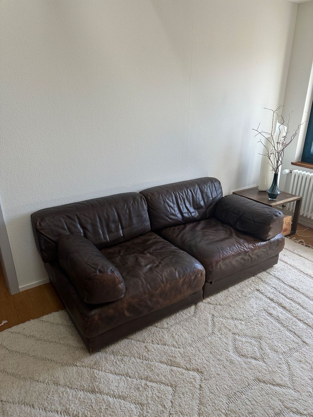 De Sede Divani: De Sede DS76 Design Leather Sofa/ Schlafsofa + Pflegeset – Usato da Zürich venduto da juwiel 2