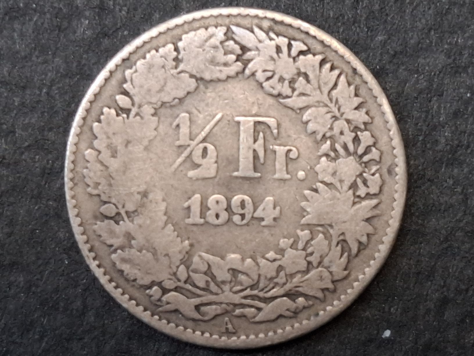 Tutti le monete: 50 Rappen 1894 – Usato da Neuchâtel venduto da Grandloupblanc 1