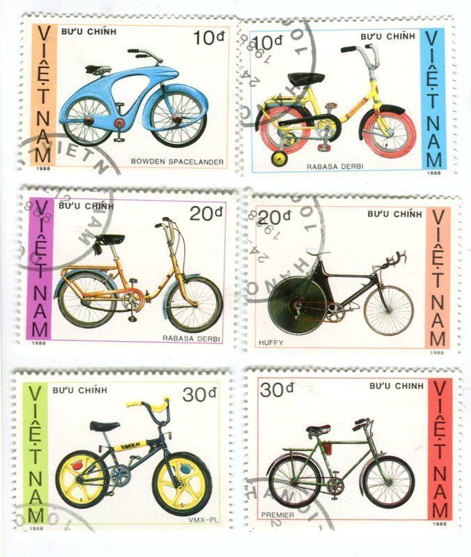 Tous les timbres: Briefmarken "Fahrräder". Vietnam – D'occasion à Basel par Butsch5