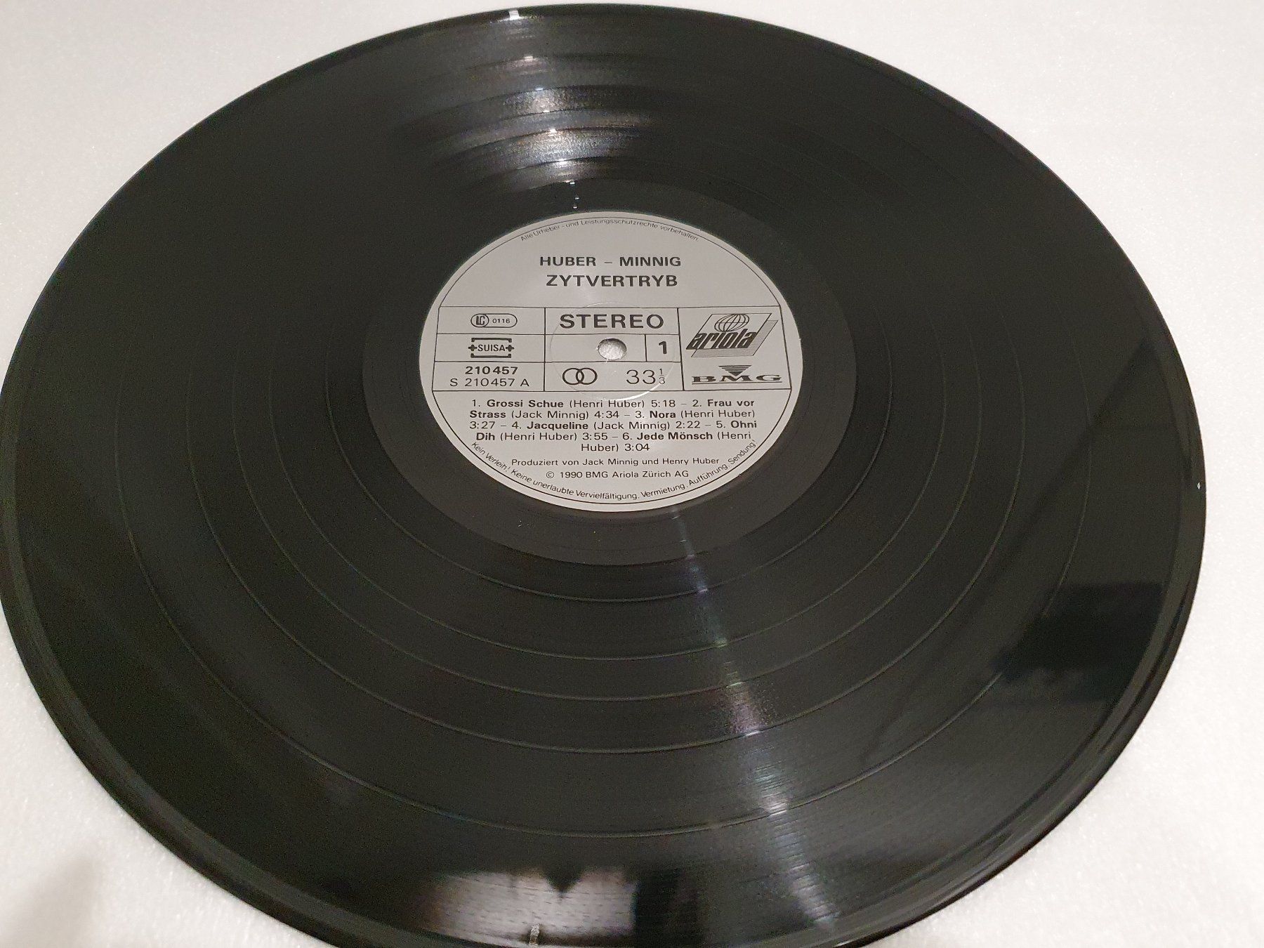 Dischi in vinile: Huber-Minnig – Zytvertrieb – Usato da Uster venduto da Vinyl-Leidenschaft 3