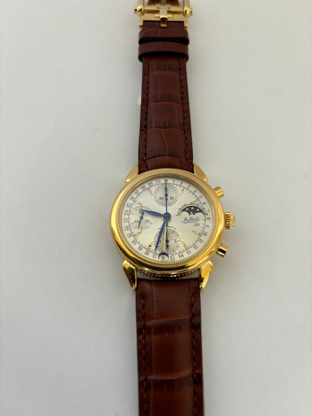 DuBois et fils Orologi: DuBois Chronograph mit Mondphase – Nuovo (secondo la descrizione) da Oberdorf BL venduto da Bildschirmschoner 1
