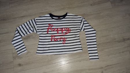 Mädchenshirt Orchestra gestreift neuwertig gr 140
