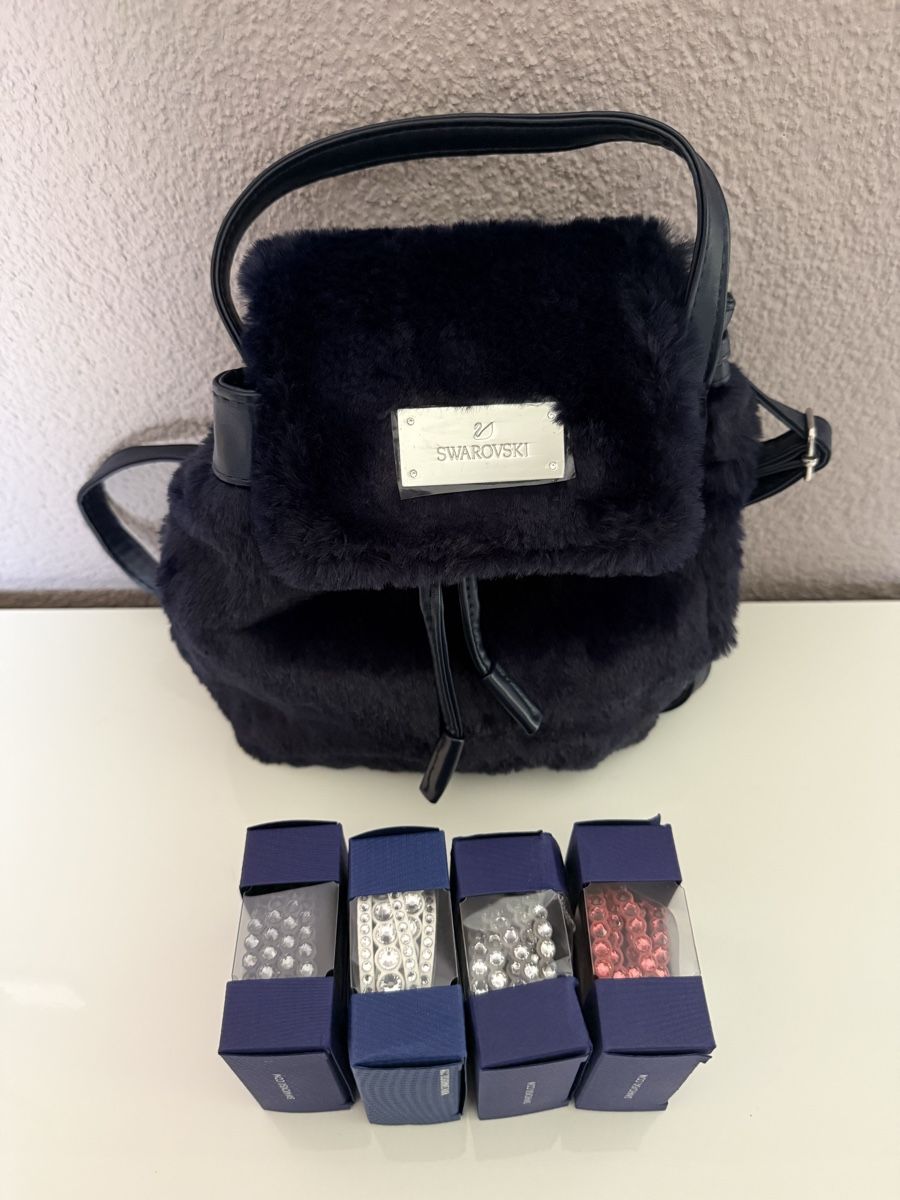 Swarovski Armbänder & -reifen: Swarovski Rucksack & 4 Swarovski Armbänder – Neu (gemäss Beschreibung) aus Gams von Lavadina