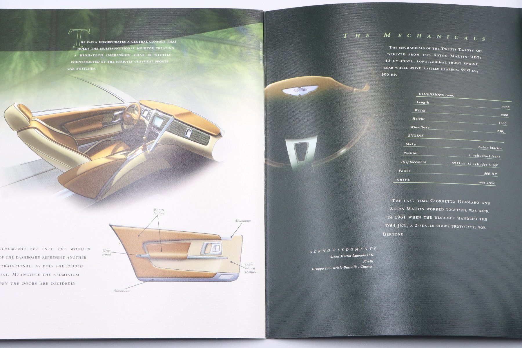 Aston Martin Documents: Aston Martin Giugiaro 2001 Prospekt – D'occasion à Bühl b.Aarberg par Collectorpassions 6