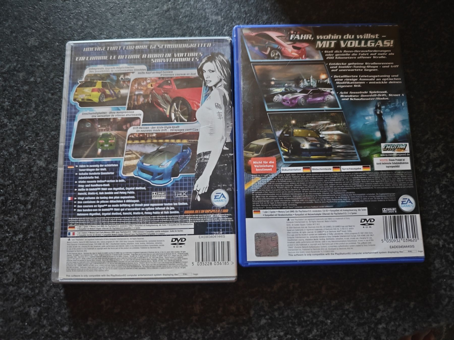 Sony Giochi: Need for Speed Underground 1+2 PS2 Spiele Set – Usato da Attiswil venduto da JP1291 1