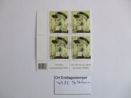 Viererblock mit Ort Ersttagsstempel 4915 St. Urban