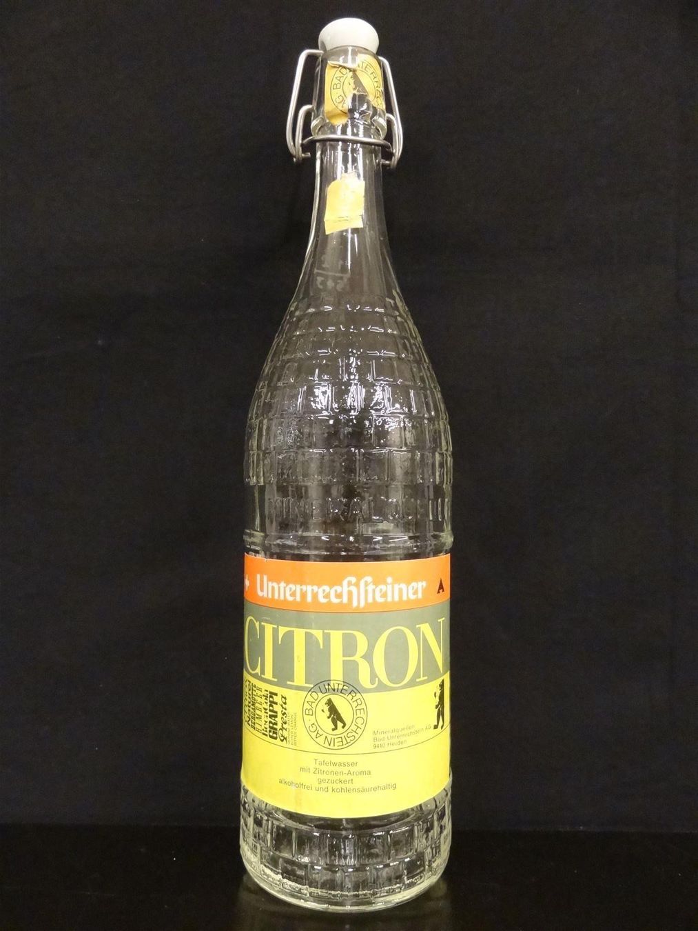 Bicchieri, Caraffe & Bottiglie: Flasche UNTERRECHSTEINER CITRON 1967 – Usato da Kerzers venduto da Flaschenposten