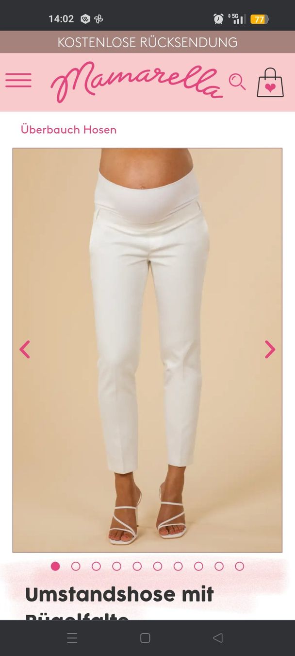 Pantaloni: Umstandshose Hochzeit – Nuovo e nell'imballaggio originale da Schänis venduto da mel_hhn6
