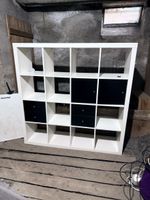 Ikea Regal weiss schwarz 4x4 Gebraucht