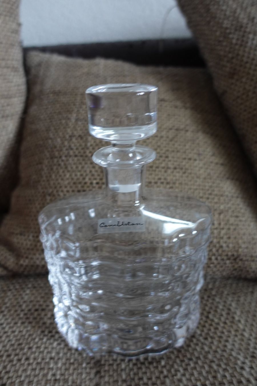 Karaffen: 1 schöne Glas Karaffe mit Deckel – Gebraucht aus rorschach von Babsi64