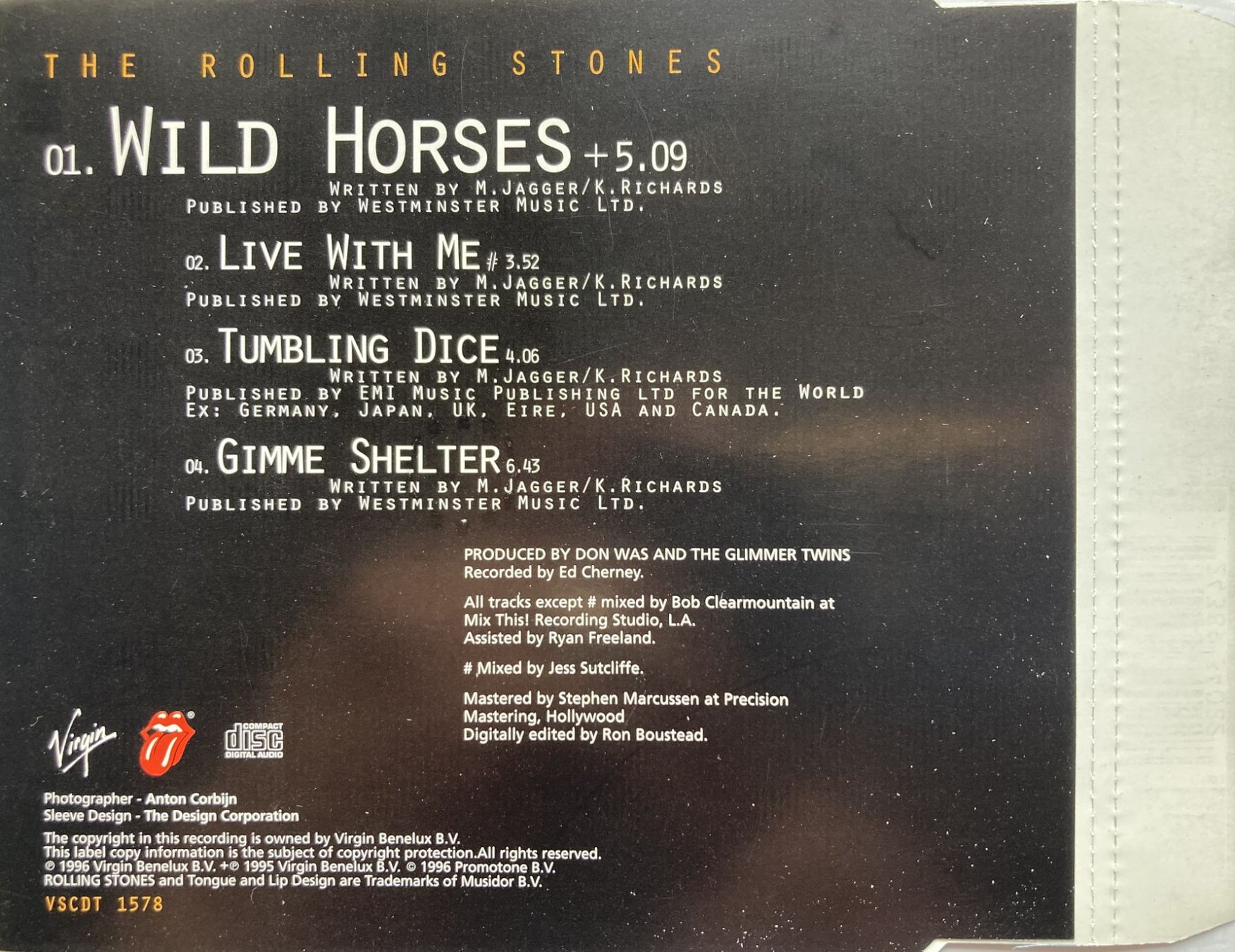 CD: ROLLING STONES - WILD HORSES – Usato da Bottens venduto da hotter-than-hell 1