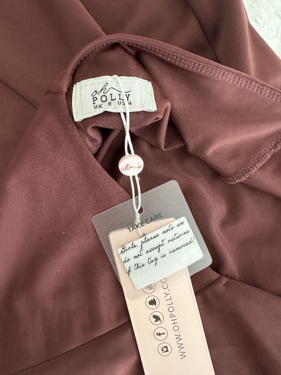 Vestiti: High Neck Backless Midaxi Dress in Brown – Nuovo e nell'imballaggio originale da Marly venduto da Cici_closet 5