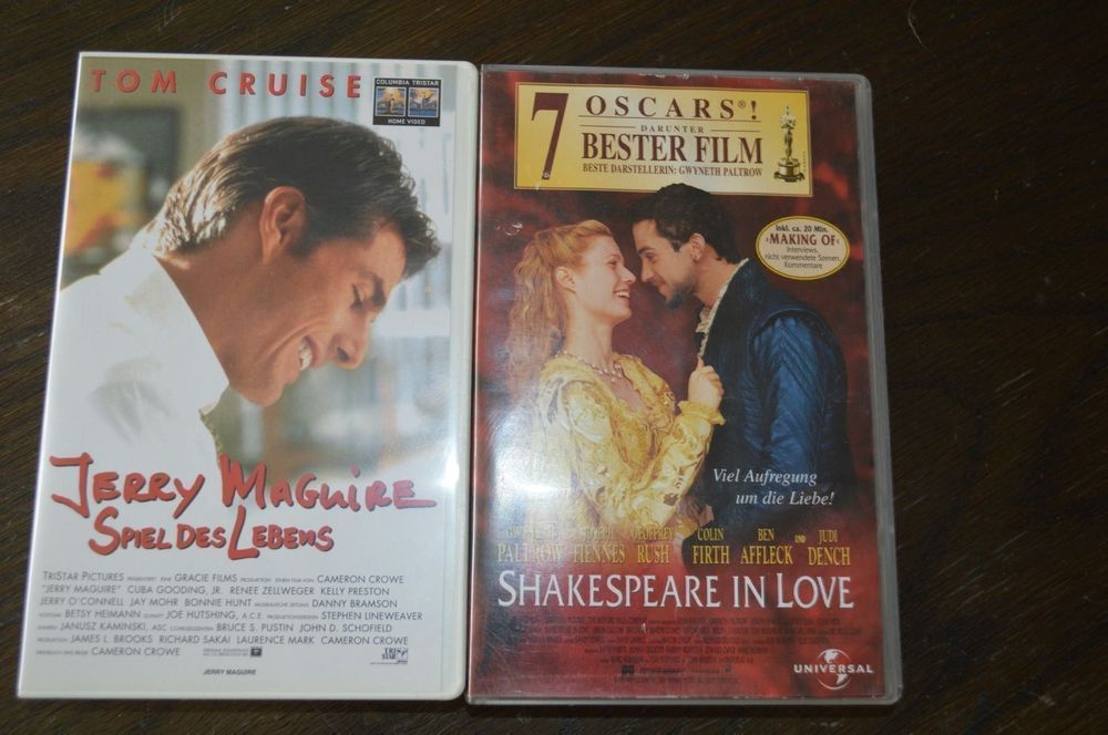 2 VHS Tom Cruise und Paltrow Kaufen auf Ricardo