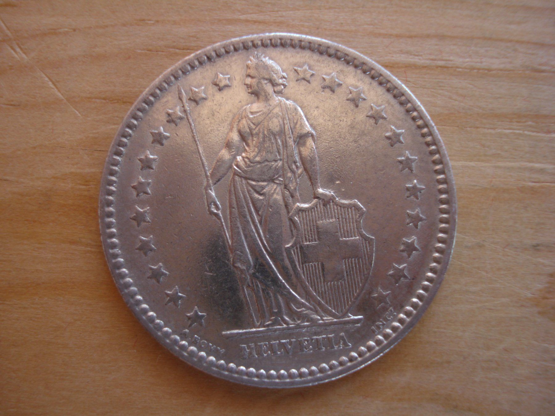 Alle Münzen: (C1) 2 Franken 1875 VZ+ – Gebraucht aus Erlach von Net-Coins 1