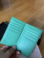 MCM Kartenetui grün Leder 