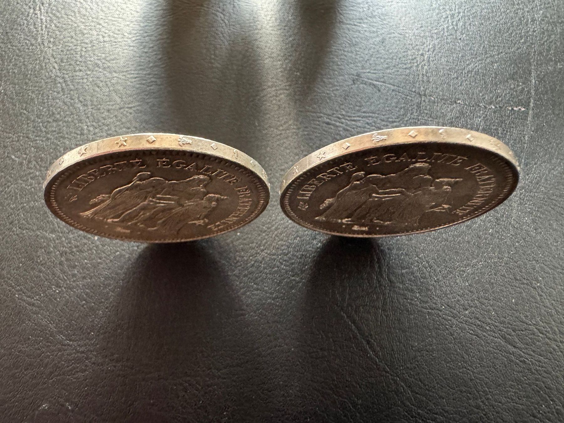 Alle Münzen: 2 pièces 50 Francs Hercule Argent – Neu (gemäss Beschreibung) aus Petit-Lancy von tonos 2