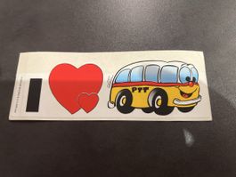 I ❤️ PTT Bus Aufkleber Nostalgie Sammlerstück 🇨🇭 (59)