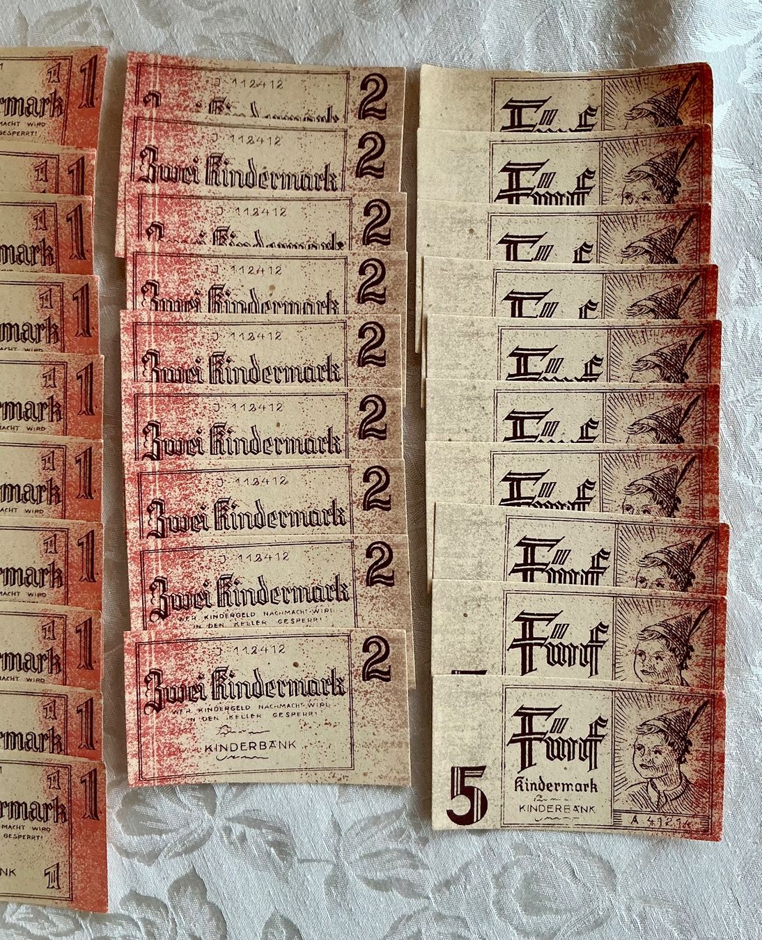 Banconote: ALTE KINDER MARK GELDSCHEINE – Usato da Zell LU venduto da Silvermemory 1