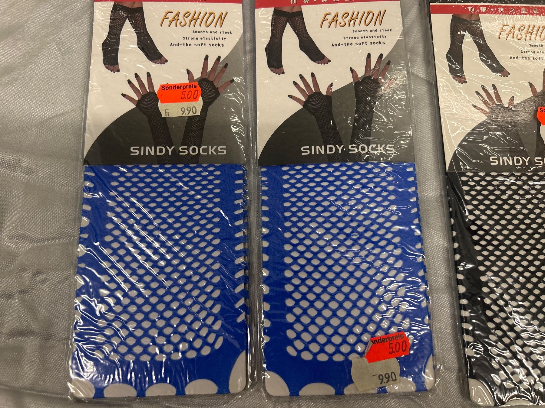 Socken: 5 Paar Sexy Hand oder Fuss Netzsocken one size Neu – Neu und originalverpackt aus Regensdorf von Spyke55 1