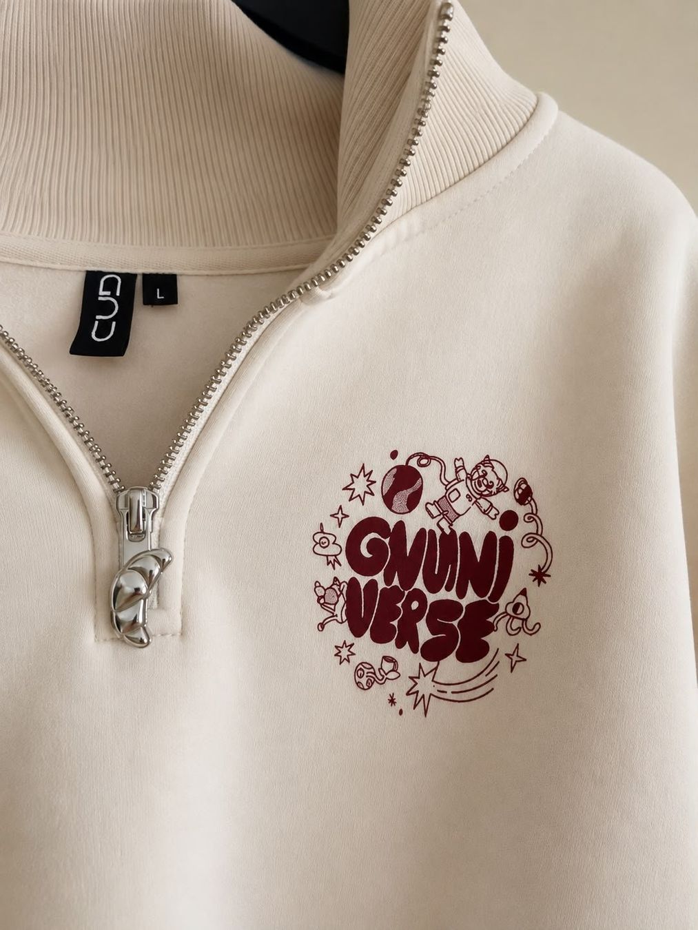 Pullover & Sweatshirts: Gnuniverse Half Zip beige Grösse L Pullover. Von Gnu! – Neu (gemäss Beschreibung) aus Zofingen von stabidem 2