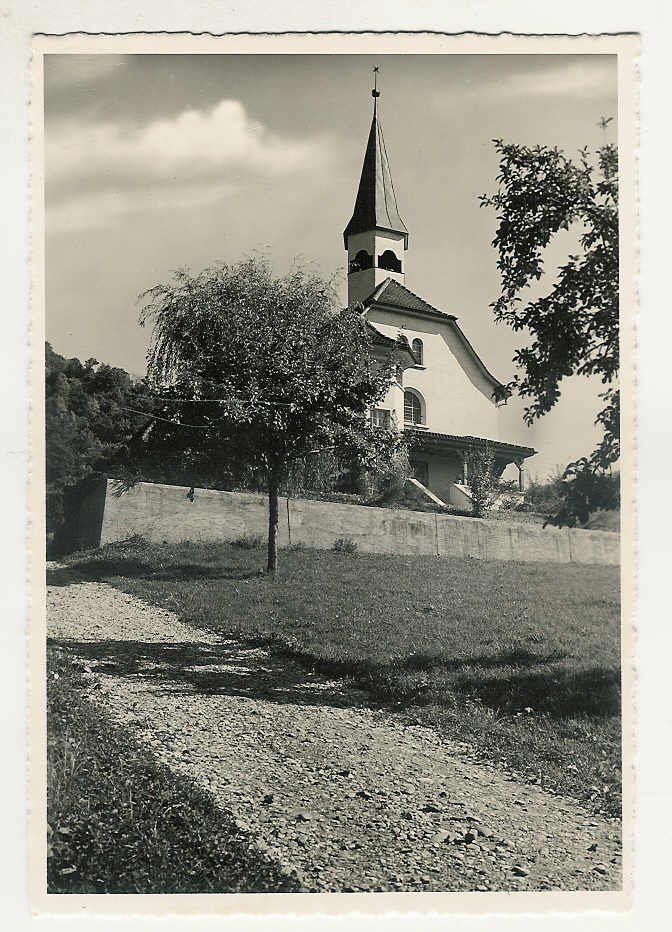 Cartoline postali: Döttingen AG Evang. Kirche  Nr.12e , ca.1940 – Usato da Solothurn venduto da Bepposol