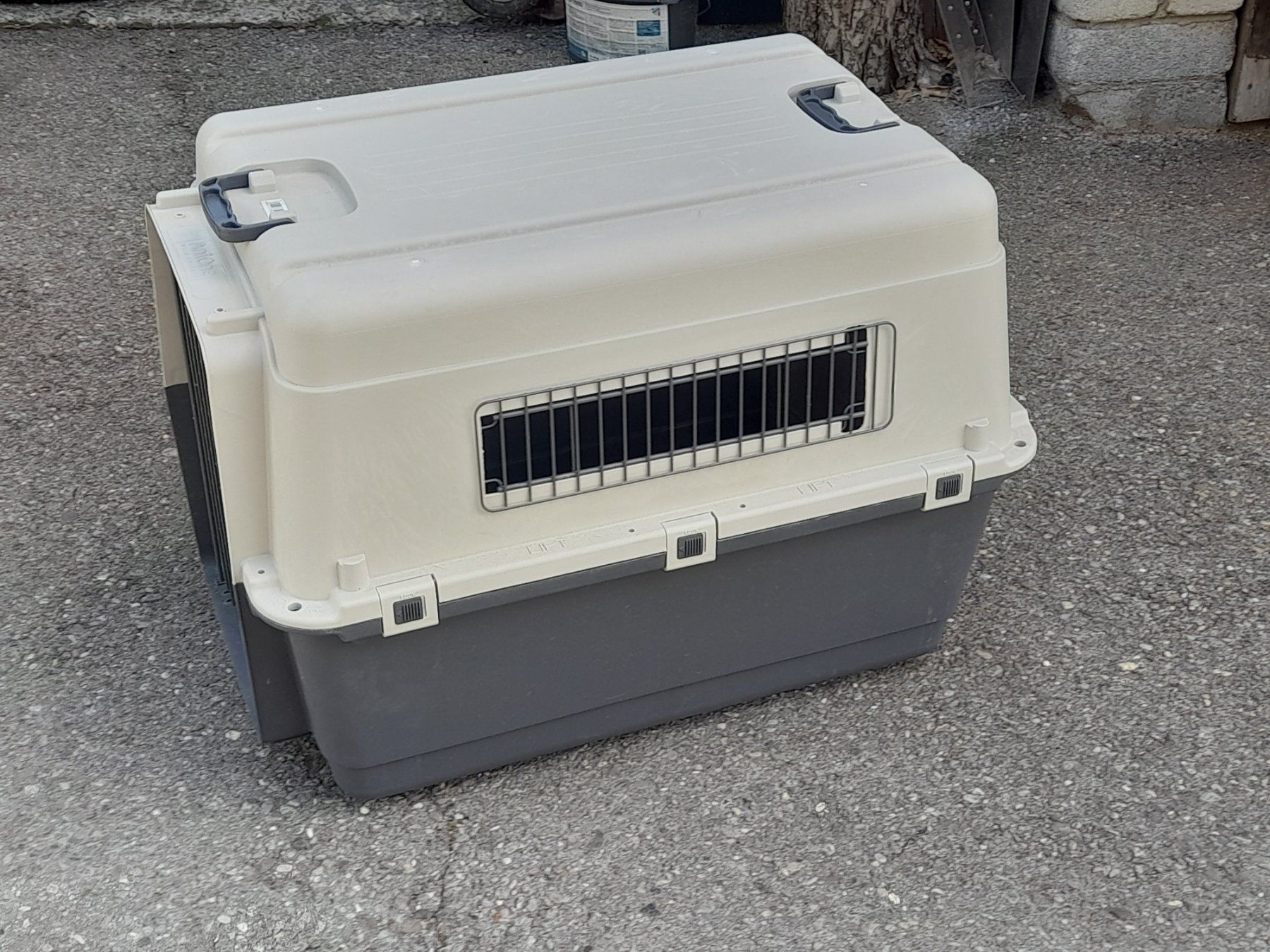 Gabbie, trasporto & Sicurezza: Hunde Transportbox 80 x 55  H = 60 – Usato da Aeschi b.Spiez venduto da 52_wochen 7