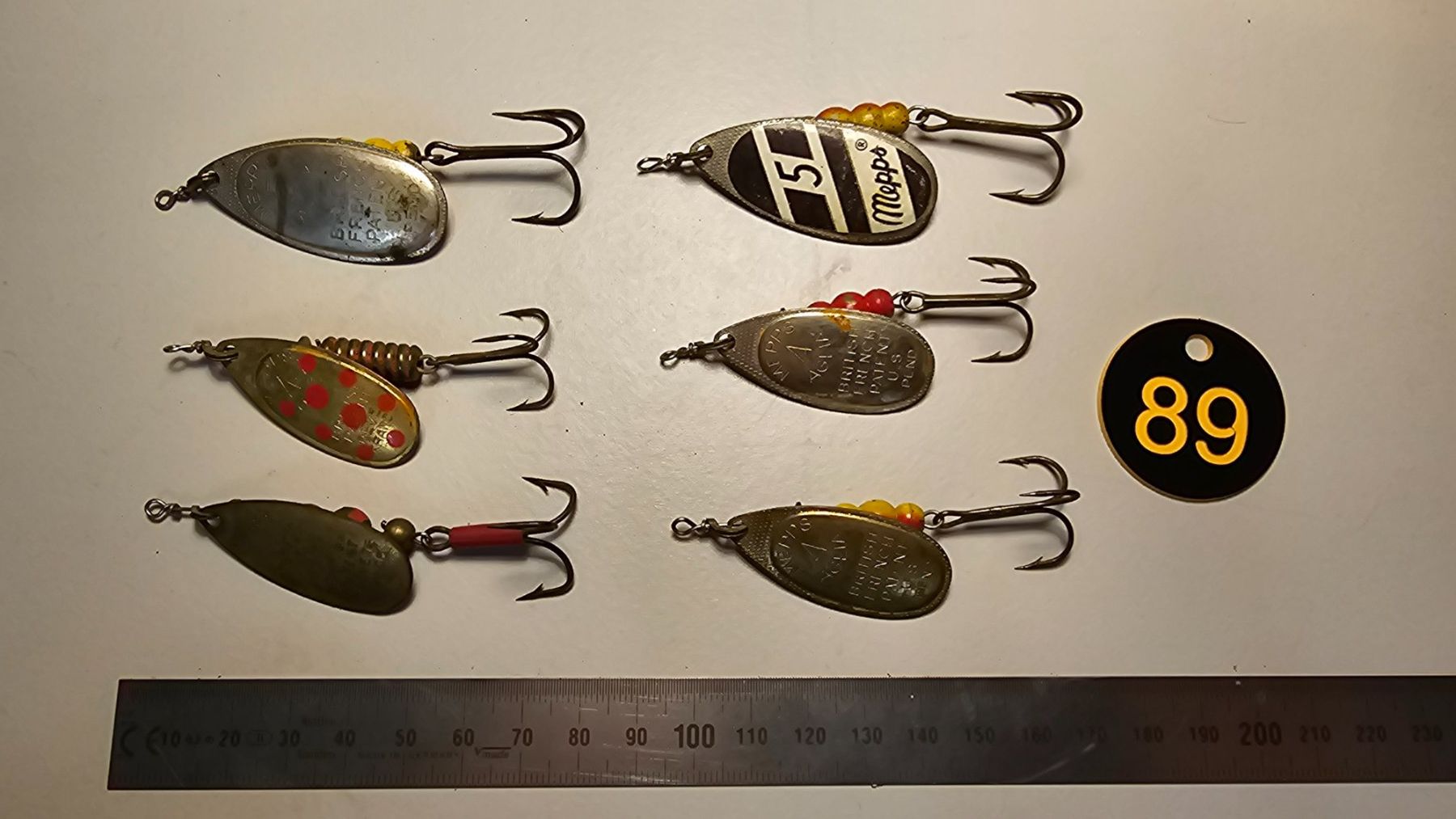 Mepps Esche: Spinner Löffeli 6er Set Mepps Agli / Comet 5er & 4er – Usato da Abtwil SG venduto da Fischerei_Artikel