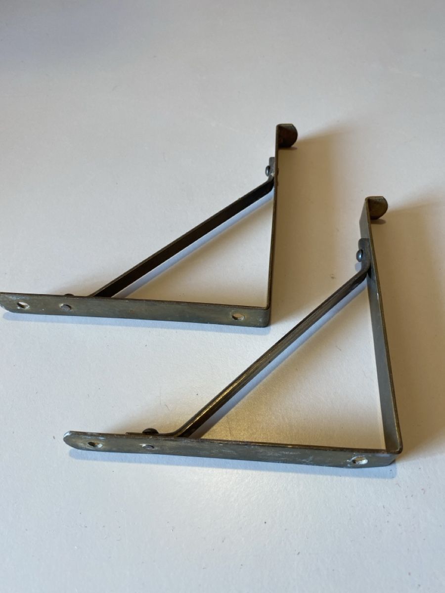 Eisenwaren: 2 Tablarträger antik Messing 12cm Breit  – Gebraucht aus Buchs SG von rosadoro1973 2