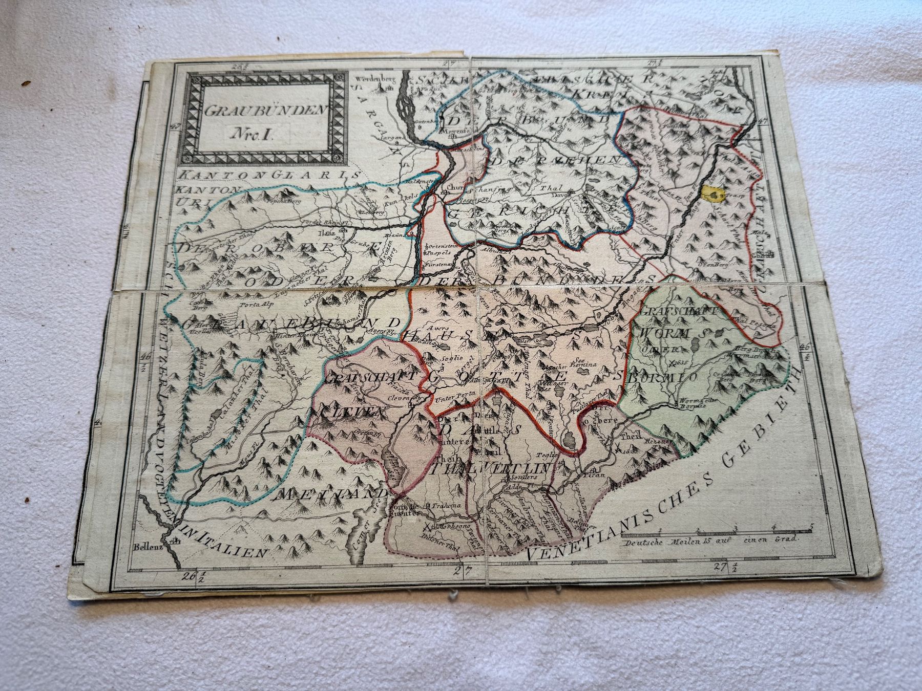 Landkarten & Atlanten: Atlas von Graubünden ca.1791-1796 – Gebraucht aus Bern von xberg36 2