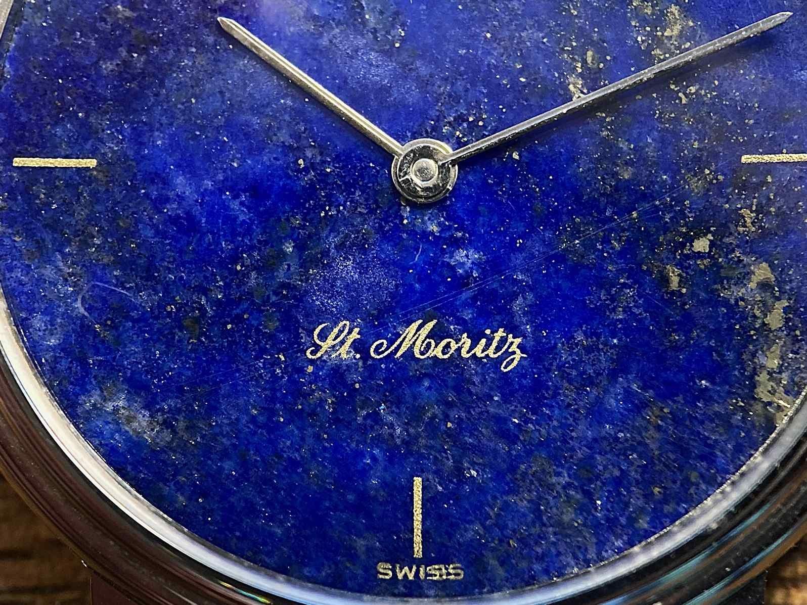 Orologi: ESKA St. Moritz vintage ultra thin lapis lazuli "night sky" – Usato da Luzern venduto da ChronoScope6004 6