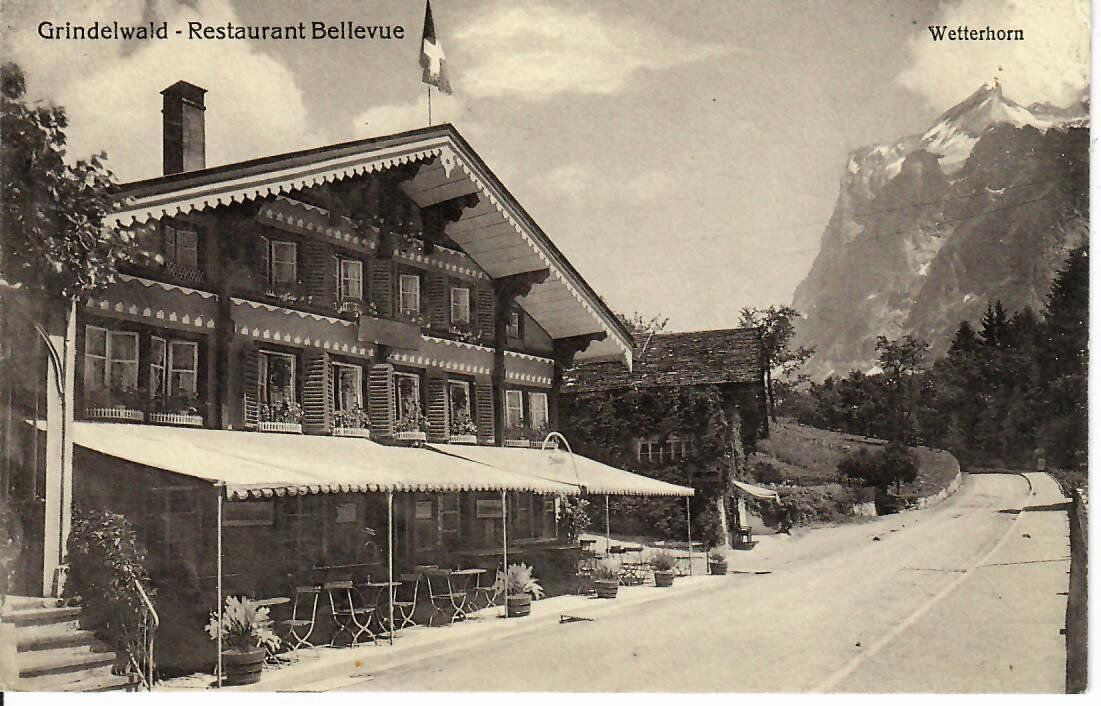 Cartoline postali: Grindelwald - Restaurant Bellevue – Usato da Hochdorf venduto da Ziegel-16