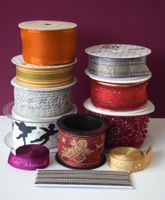 Lot 11 Geschenkbänder Weihnachten Geschenkband Zierband