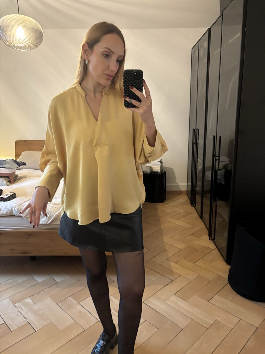 Mango Camicette: Chemisier Mango jaune poussin – Usato da Zürich venduto da mps_9cp7 7