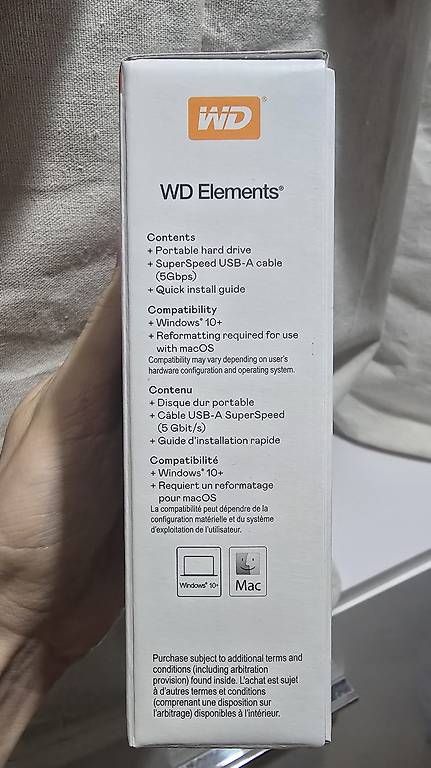 Western Digital Dischi rigidi: WD Elements Portable (2 TB, Schwarz, USB A) – Nuovo e nell'imballaggio originale da Regensdorf venduto da E-Smiley 3