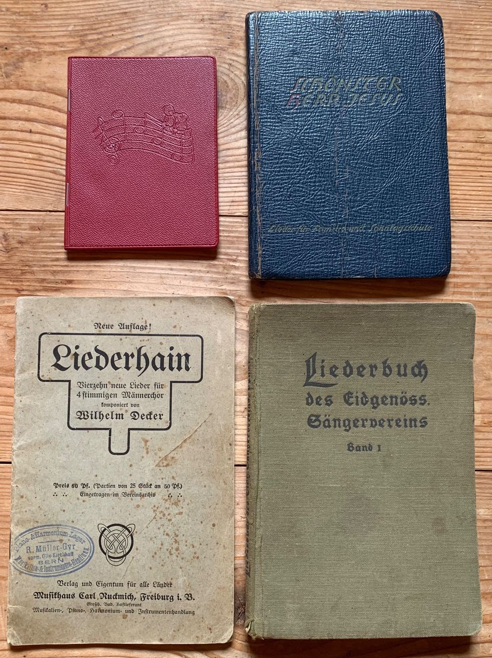 Libri: 4 alte Liederbüchlein aus der Schweiz – Usato da Goldingen venduto da Bergler012