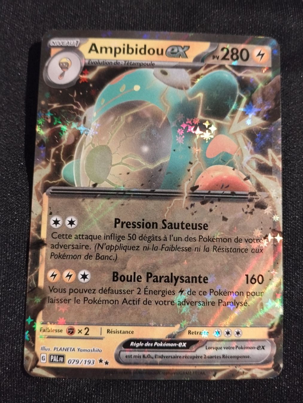 Pokémon Carte collezionabili: Pokémon Évolution à Paldea: Ampibidou Ex 079/193 FR – Usato da Palézieux-Village venduto da oufoux08
