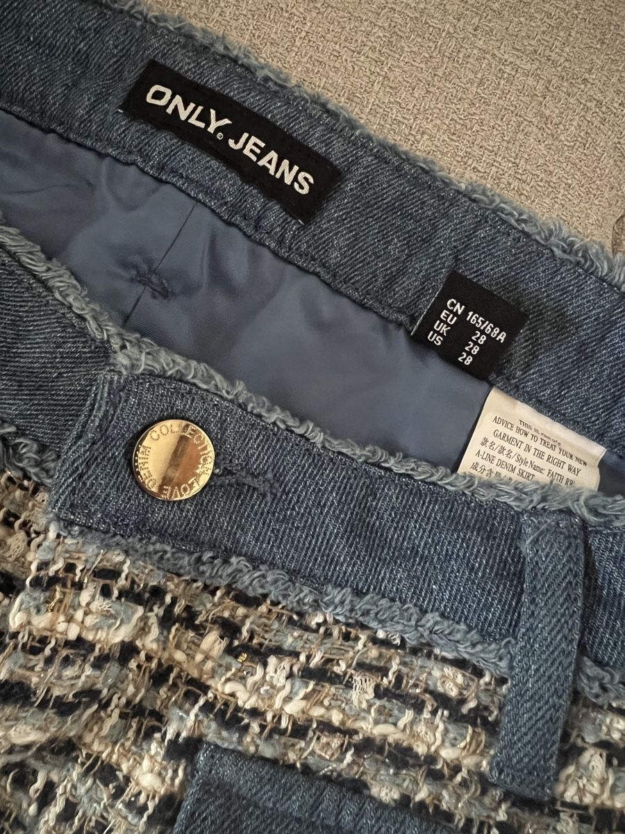 Only Gonne: Only Skirt Tweed Denim Blue 28 – Nuovo (secondo la descrizione) da Ebertswil venduto da Aayra 2