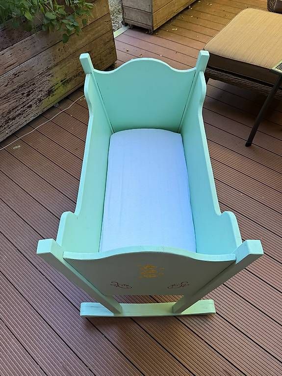 Sdraiette & Sdraiette a dondolo: Handgefertigte Baby Wiege – Usato da Hettlingen venduto da skyliner99 2