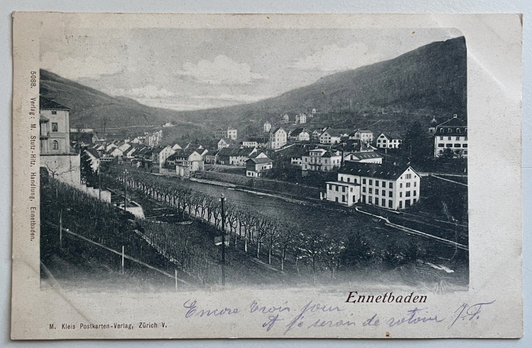Ansichtskarten: Ennetbaden – Gebraucht aus Savagnier von Ne2065